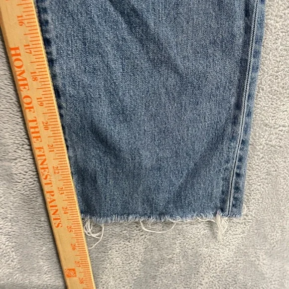 Etica Jeans Women's 27 Denim Straight Distressed‎ High-Rise Y2K 28x24.5 Baggy